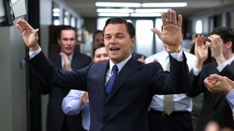 Leonardo DiCaprio in The Wolf of Wall Street