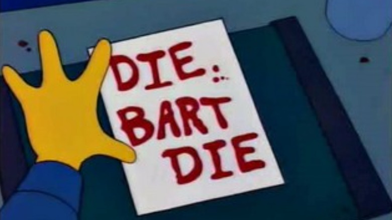 The Simpsons, Die Bart Die sign