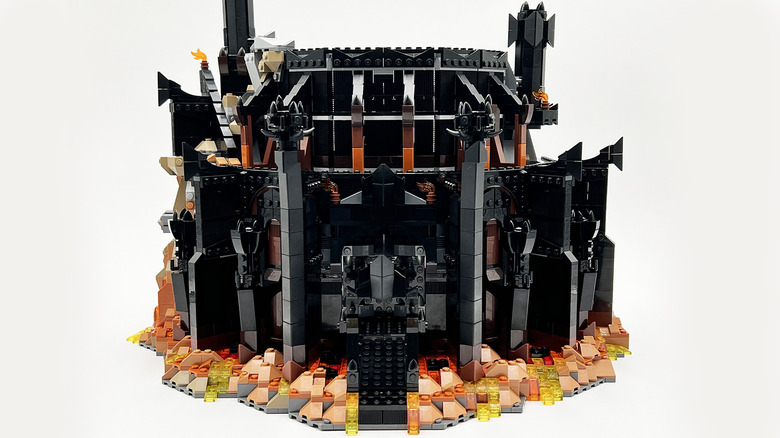 The fortress base of LEGO Lord of the Rings Barad Dur playset