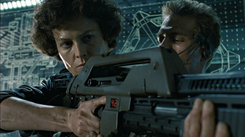 Sigourney Weaver as Ellen Ripley in Aliens