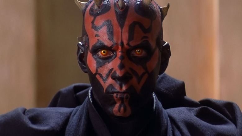 Darth Maul glares in close-up