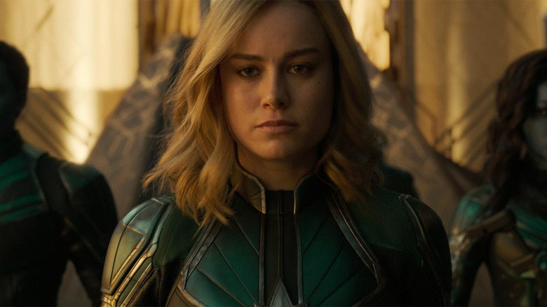 Brie Larson as Carol Danvers in Captain Marvel