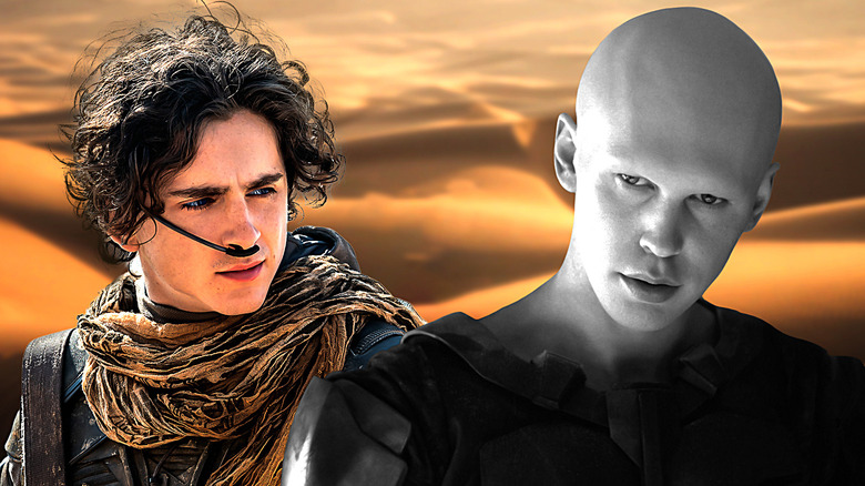 Dune Part Two Timothee Chalamet Paul Atreides Austin Butler as Feyd Rautha Harkonnen