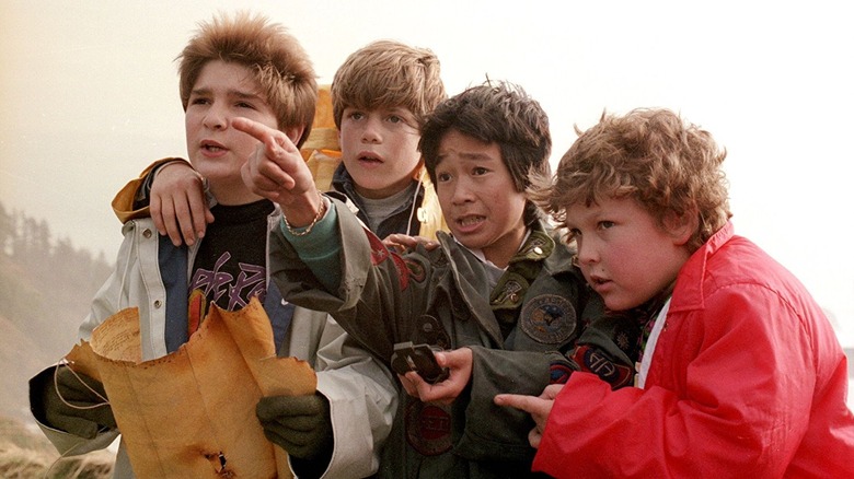 Young cast in The Goonies