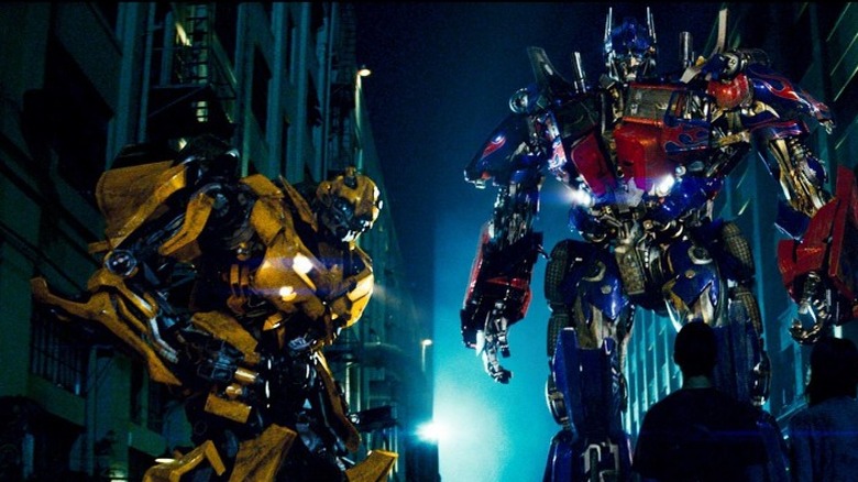 Bumblebee and Optimus Prime in Transformers