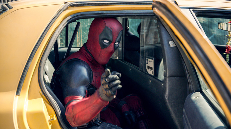 Deadpool movie 2016 cab scene 